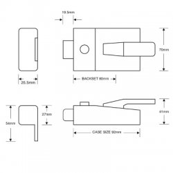 Asec Deadbolt Nightlatch