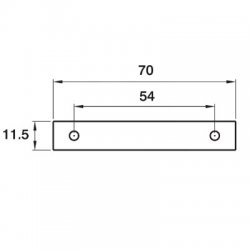 Budget Lock Flat Latch Plate