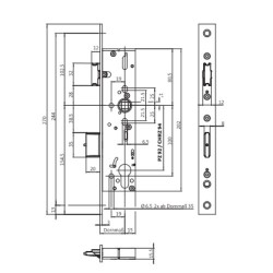 BKS B-18270 U-rail Function E panic lock 