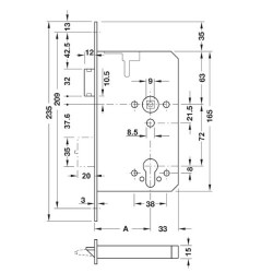 BKS B-1825/2321/2324 Panic Lock