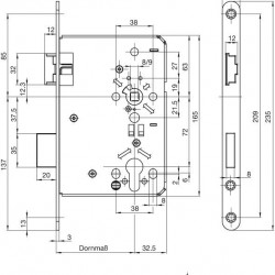 BKS 05150 Bathroom Lock