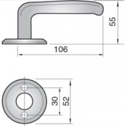 Assa 696 Unsprung Lever Handles