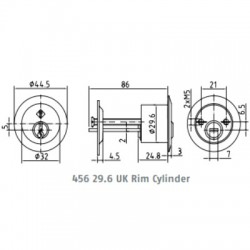 Abus Y14 High Security Mastered Rim Cylinders