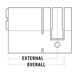 Caveo TS007 3* Half Euro Dimple Cylinder