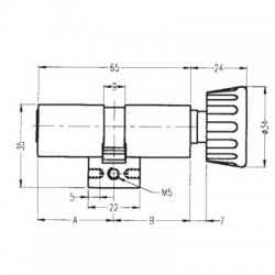 Kaba Thumbturn Cylinder KV519