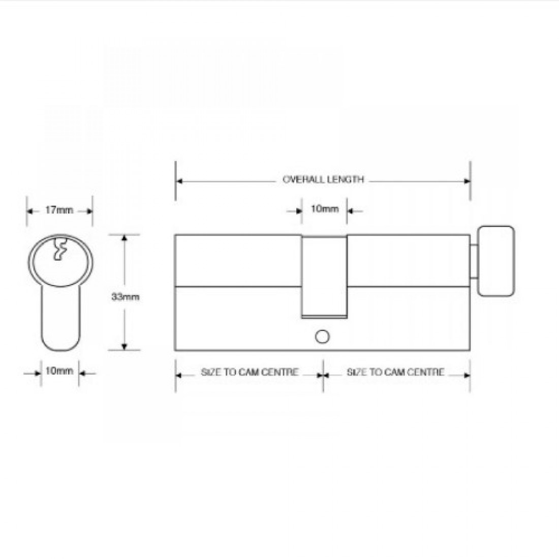 MP10 Euro Profile Thumbturn Cylinders