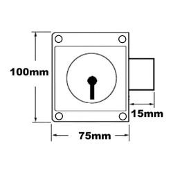 Asec 75mm Press Lock