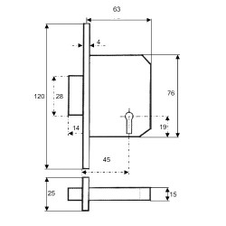 Willenhall Locks M5 5 Lever Deadlock