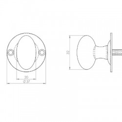 Mortice Bolt Thumbturn