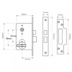 Union Marston Escape Sashlock 4G 6 Lever