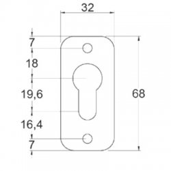 Gatemaster Stainless Steel Escutcheon