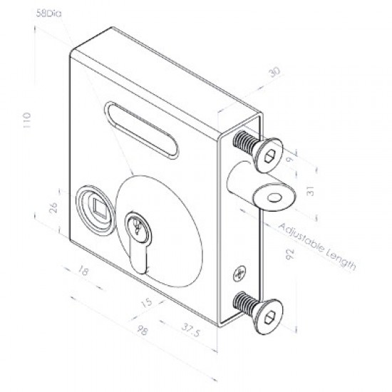 Gatemaster Bolt On Latch Deadlock