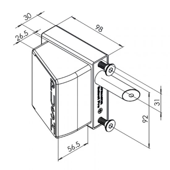 Gatemaster Bolt On Digital Exit Pushpad