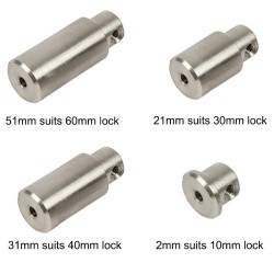 Locinox Dead Bolt End C/W 2 Screws