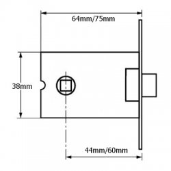 Legge 3708 Mortice Latch