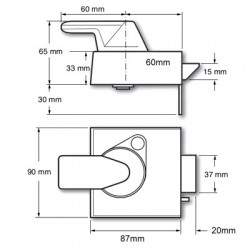 Yale PBS3 Auto Deadlocking Nightlatch