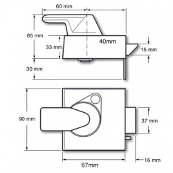 Yale PBS4 Auto Deadlocking Nightlatch