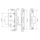 Union 2242 Rebated Sashlock 2 Lever