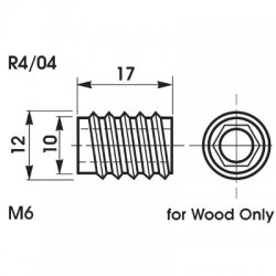 Bramah Rola Threaded Inserts Pack of 10