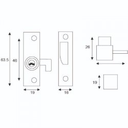 Era 902 Flush Window Pivot Lock