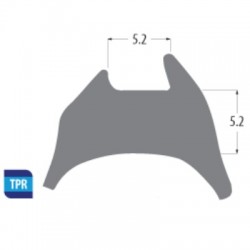 Tpr 5.2mm Wedge Gasket To Suit UPVC Doors & Windows