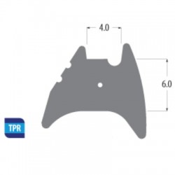 Tpr 6mm Wedge Seal Gasket To Suit Upvc Doors & Windows