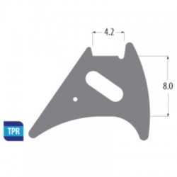 TPR 8mm Bubble Seal Gasket To Suit Upvc Doors & Windows