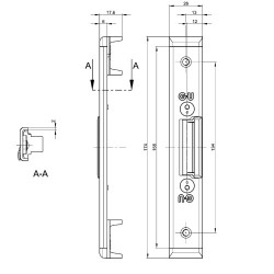 GU Centre Keep U26 x 6mm With 12mm Axis To Suit Secury Panic E