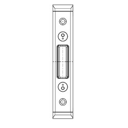GU Deadbolt Keep U24 x 6mm With 12mm Axis To Suit Secury Panic E
