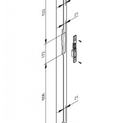 Iseo Electronic Multipoint Lock Strike Plates