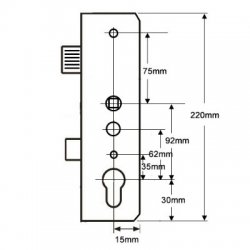 Avantis Latch & Deadbolt Twin Spindle Gearbox