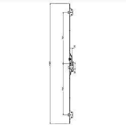 Avocet Pioneer Caravan Lock Latch & Deadbolt With 2 Deadbolt