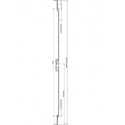 Elite French Door Slave Lever Operated Latch & Deadbolt Single Spindle