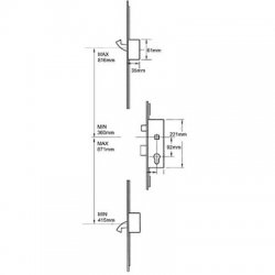 Era 6345 Lever Operated Latch Dead 2 Adjustable Hooks Timber Door