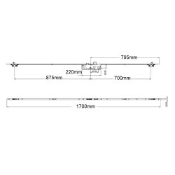 Era 2 Hook 45mm BS 1770mm Multipoint Lock 6345-687-85ZA-RH