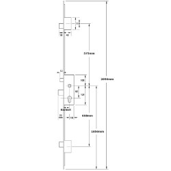 Era 2 Linear Bolt Split Spindle Latch & Deadbolt With 16mm Faceplate