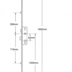 GU Secury Lever Operated Latch & Deadbolt 1 Shootbolt 2 Roller