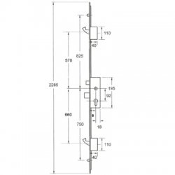 GU Secury Europa 2R/2SH 1050 Multipoint Lock