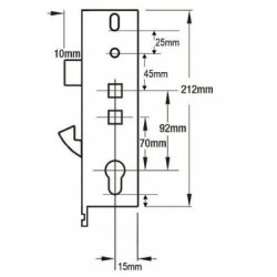 Asgard Lever Operated Latch Hookbolt Gearbox