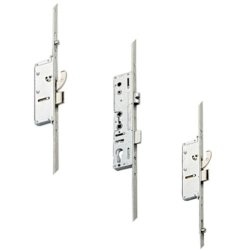 Millenco Mantis 3 Lever Latch & Deadbolt 92/62 Twin Spindle 2 Hook, 2 Deadbolt 20mm Radius Faceplate