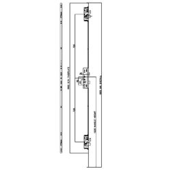 Millenco Mantis 3 Lever Latch & Deadbolt 92/62 Twin Spindle 2 Hook, 2 Deadbolt 20mm Radius Faceplate