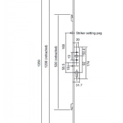 Mila Fearless 4 Hook Patio Door Lock