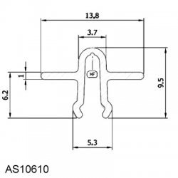 Veka Snap It Patio Track 14mm