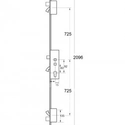 Safeware 8 Latch Hookbolt Twin Spindle 2 Hook 2 Bolt