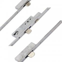 Sobinco Latch 3 Drop Bolts Key Wind Operated Multipoint Door Lock - U-Rail 22mm Faceplate