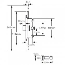 Aubi Saracen Window Gearbox 