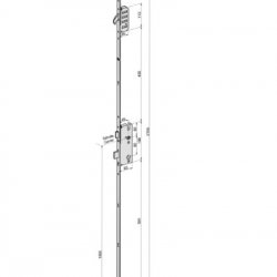 Winkhaus STV-FGTE Master Lock 2 Hook 45mm Backset 20mm faceplate