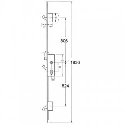 Yale YS170 3 Hookbolt Split Spindle 20mm Flat Faceplate