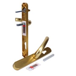 Hoppe Tokyo 92/62 Lever/Lever Narrow Backplate Door Handle With Internal Turn