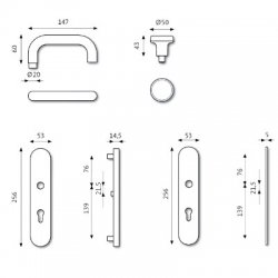 GU BKS Rondo Lever Knob Door Furniture